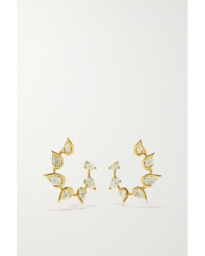 Fernando Jorge Flicker 18-karat Gold Diamond Hoop Earrings - Natural