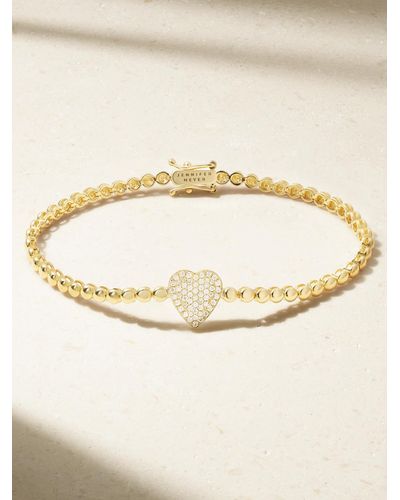 Jennifer Meyer Mini 18-karat Gold Diamond Tennis Bracelet - Natural