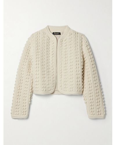 Loro Piana Sayma Cropped Cashmere Jacket - Natural