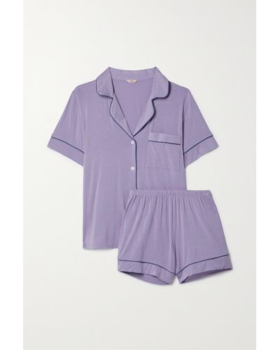 Eberjey + Net Sustain Gisele Stretch-tm Modal Pyjama Set - Purple