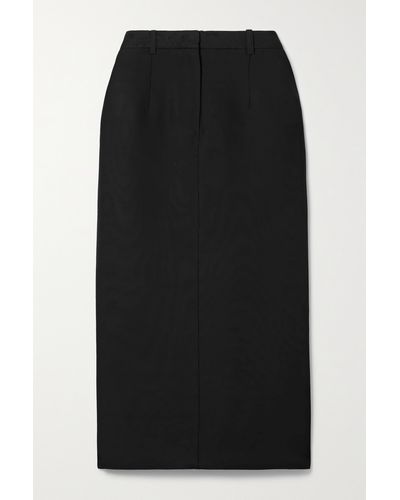 Co. Crepe Midi Skirt - Black