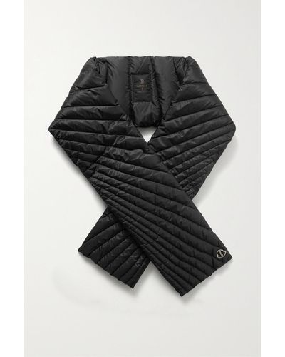 Moncler Radiance Quilted Shell Down Scarf - Black