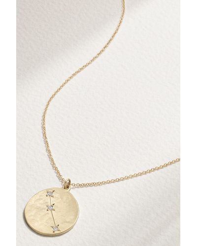 Brooke Gregson Zodiac Aries 14-karat Gold Diamond Necklace - Metallic