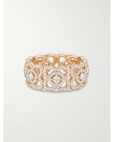 De Beers Enchanted Lotus Ring Aus 18 Karat Roségold Mit Diamanten - Weiß