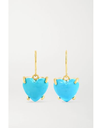 Irene Neuwirth Love 18-karat Gold Turquoise Earrings - Blue