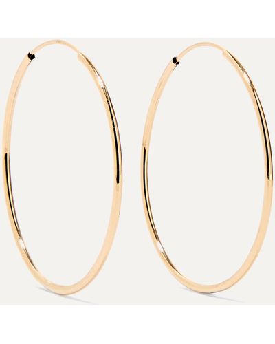 Loren Stewart + Net Sustain Infinity 14-karat Gold Hoop Earrings - Metallic