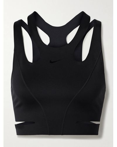 Nike + Net Sustain Cutout Stretch Dri-fit Sports Bra - Black