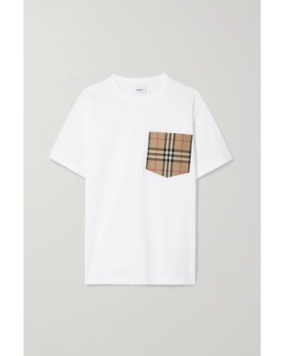 Burberry Vintage Check Pocket Oversized T-shirt - White