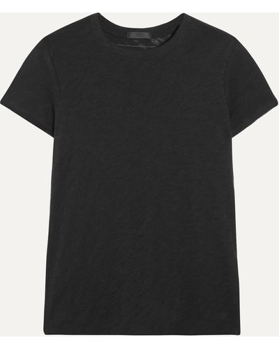 ATM Schoolboy Slub Cotton-jersey T-shirt - Black