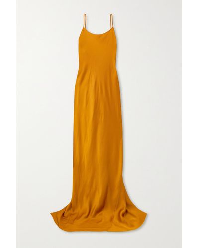 Victoria Beckham Satin Gown - Metallic