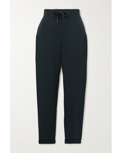 Spanx Active Airessentials Cropped Stretch-jersey Tapered Sweatpants -  Black - ShopStyle Plus Size Pants