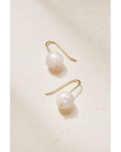 Mateo 14-karat Gold Pearl Earrings - Natural