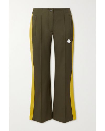 Moncler Genius + 8 Palm Angels Stretch-gabardine Flared Trousers - Green