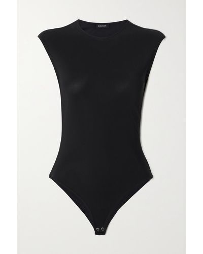 Goldsign Ellison Stretch-jersey Bodysuit - Black