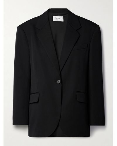 The Row Viper Wool-twill Blazer - Black