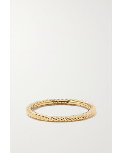 David Yurman Cable Classics 18-karat Gold Ring - Metallic