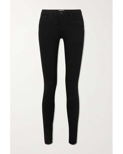 L'Agence Marguerite High-rise Skinny Jeans - Black