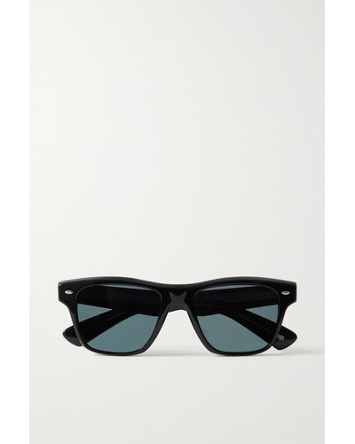 Oliver Peoples Sixties Square-frame Acetate Sunglasses - Black