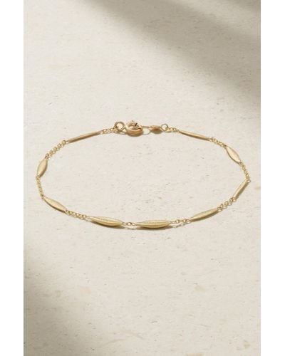 Sia Taylor Grass Seeds 18-karat Gold Bracelet - Natural