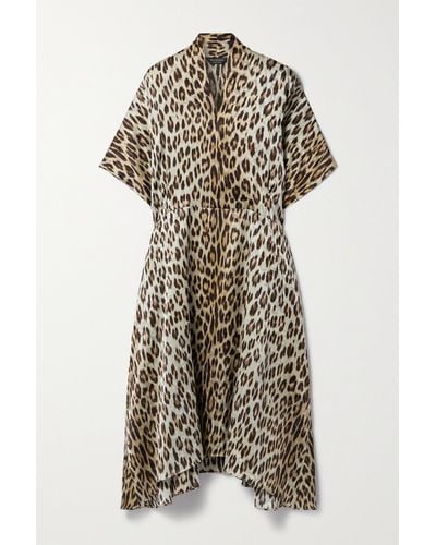 balenciaga leopard dress