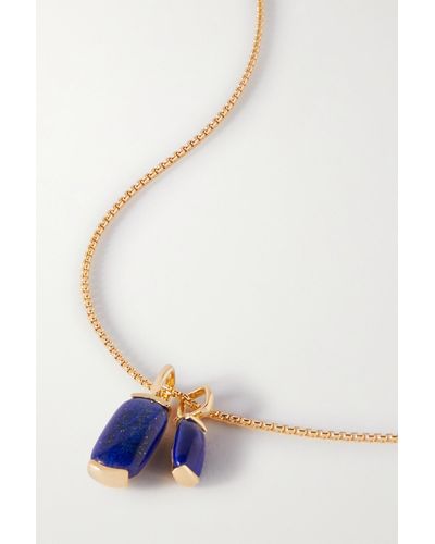 Fernando Jorge Oblong 18-karat Gold Lapis Lazuli Necklace - Blue