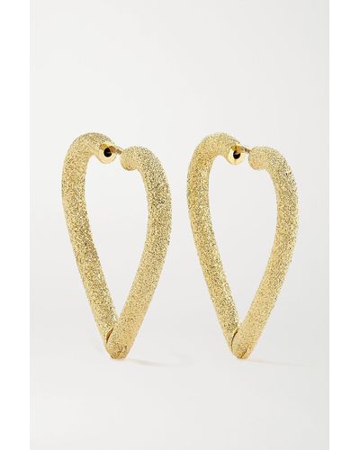 Carolina Bucci Cuore 18-karat Gold Hoop Earrings - Metallic