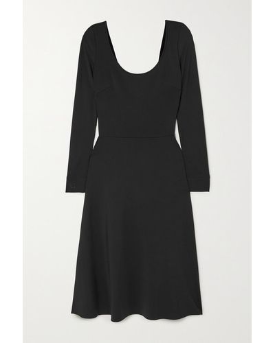 Ralph Lauren Collection Stretch-jersey Midi Dress - Black