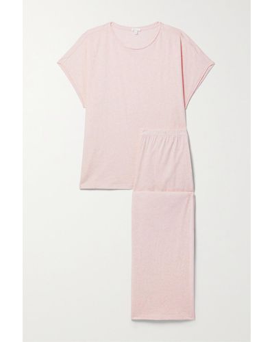 Skin Cheyenne And Christine Organic Cotton-jersey Pyjama Set - Pink