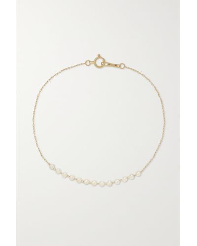 Mizuki 14-karat Gold Pearl Bracelet - Natural