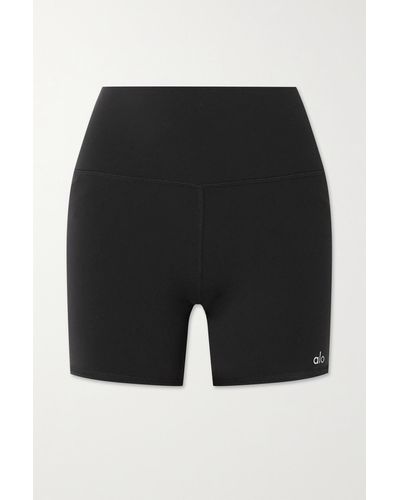 Alo Yoga Airbrush 5" Stretch Cycling Shorts - Black