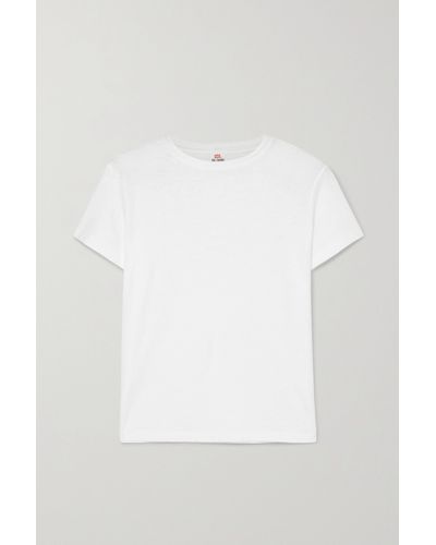 RE/DONE Classic Cotton-jersey T-shirt - White