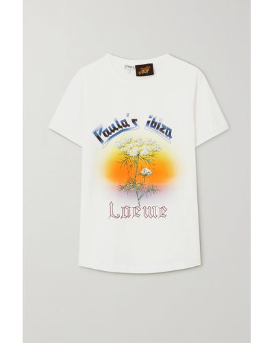 Loewe Paula's Ibiza Printed Cotton T-shirt - White