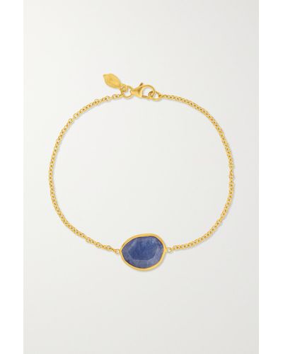 Pippa Small 18-karat Gold Tanzanite Bracelet - Blue