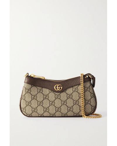 Gucci 'ophidia Mini' Handbag - Brown