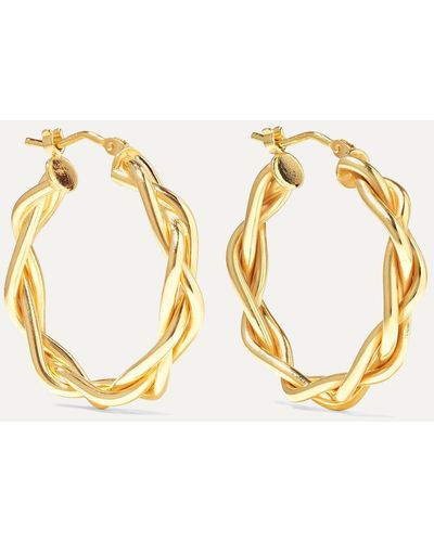 Loren Stewart + Net Sustain 14-karat Gold Hoop Earrings - Metallic