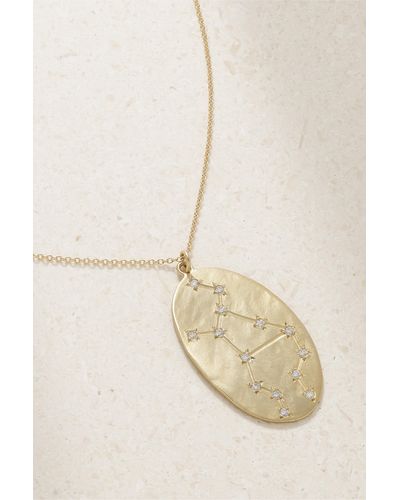 Brooke Gregson Zodiac Virgo 14-karat Gold Diamond Necklace - Metallic