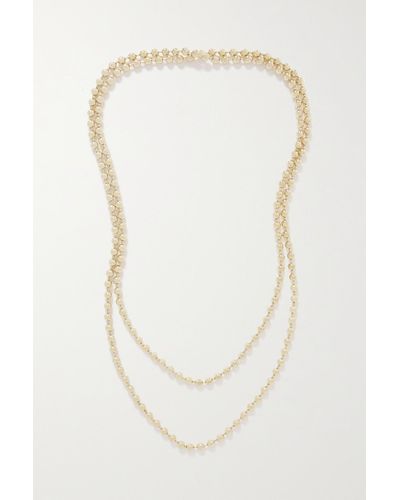 Jennifer Fisher 60" Small Gold-tone Necklace - White