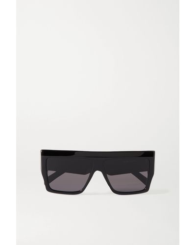 Celine Oversized D-frame Acetate Sunglasses - Black