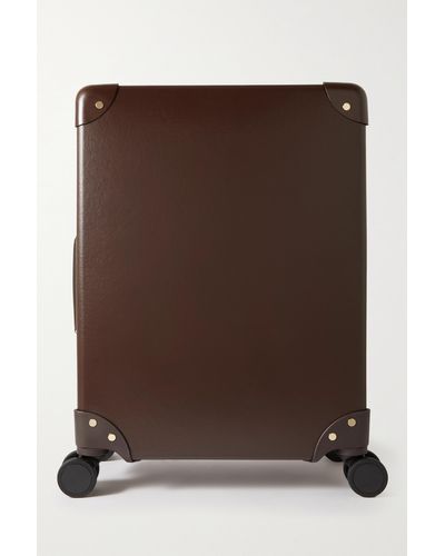 Globe-Trotter Original Carry-on Leather-trimmed Suitcase - Brown