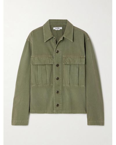 RE/DONE Field Cotton-canvas Jacket - Green