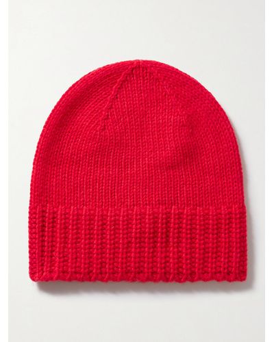 Johnstons of Elgin + Net Sustain Cashmere Beanie - Red
