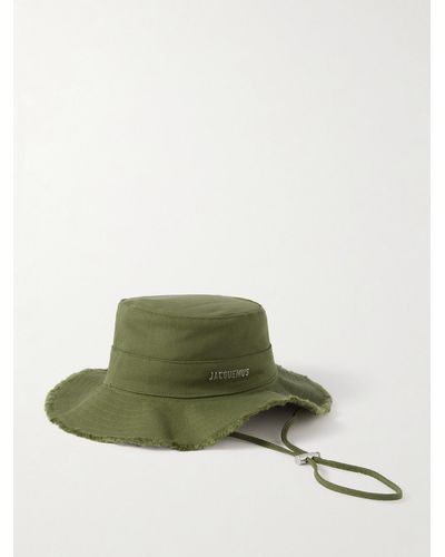 Jacquemus Le Bob Artichaut Cotton-twill Bucket Hat - Green