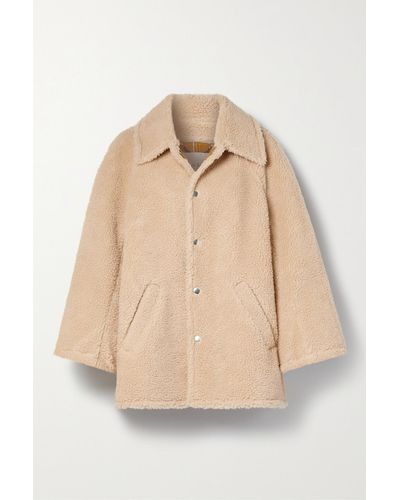 A.L.C. Lincoln Oversized Faux Shearling Jacket - Natural