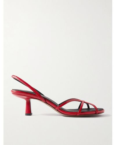 Neous Ibor Slingback-sandalen Aus Leder - Rot