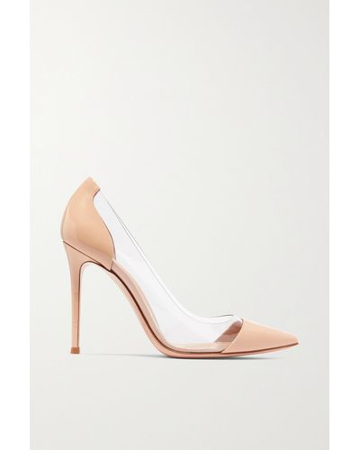 Gianvito Rossi Plexi 105 Pumps Aus Lackleder Und Pvc - Pink