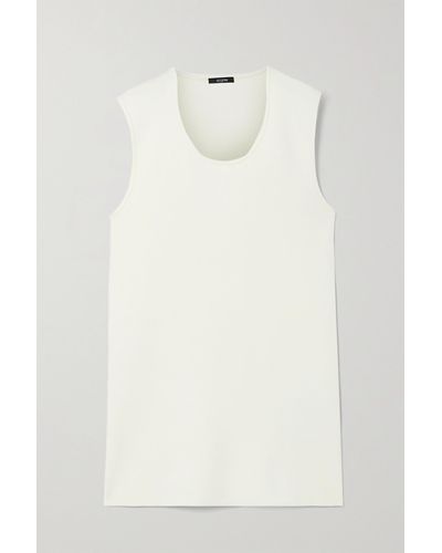 JOSEPH Silk-blend Tank - White