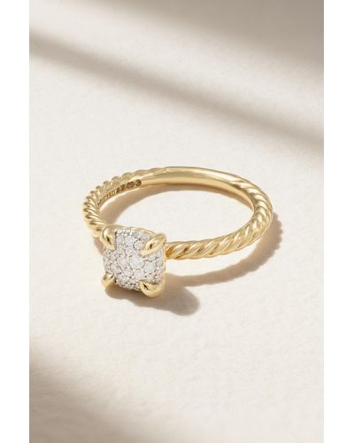 David Yurman Chatelaine 18-karat Gold Diamond Ring - Natural