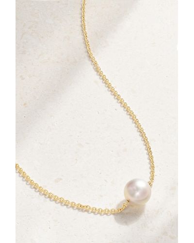 Mikimoto 18-karat Gold Pearl Necklace - White