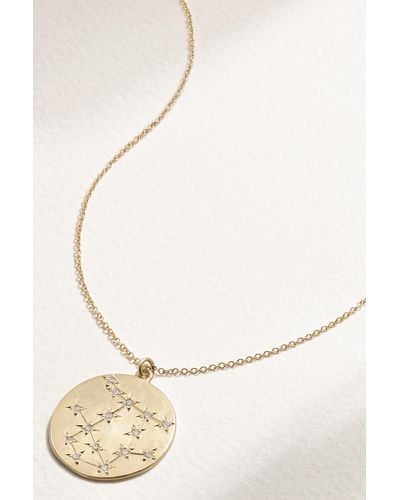 Brooke Gregson Zodiac Gemini 14-karat Gold Diamond Necklace - Metallic