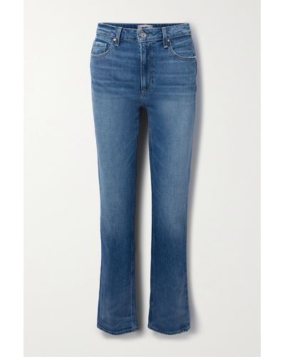 PAIGE Stella High-rise Straight-leg Jeans - Blue